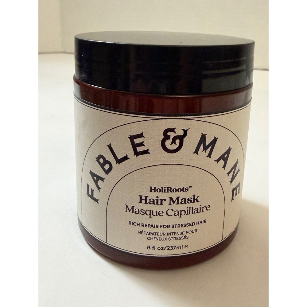 Fable & Mane HoliRoots Hair Mask Rich Repair Stressed Hair 8 fl oz 237ml Vegan